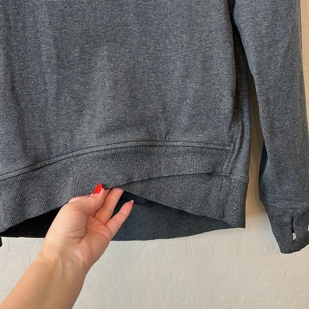 Lululemon On the Double turtleneck pullover sweatshirt, grey, size 4 - Picture 7 of 13